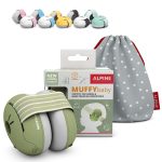 Alpine Muffy Baby Ear Protection for Babies and Toddlers up to 36 Months - CE & ANSI Certified - Noise Reduction Earmuffs - Comfortable Baby Headphones Against Hearing Damage & Improves Sleep - Black
